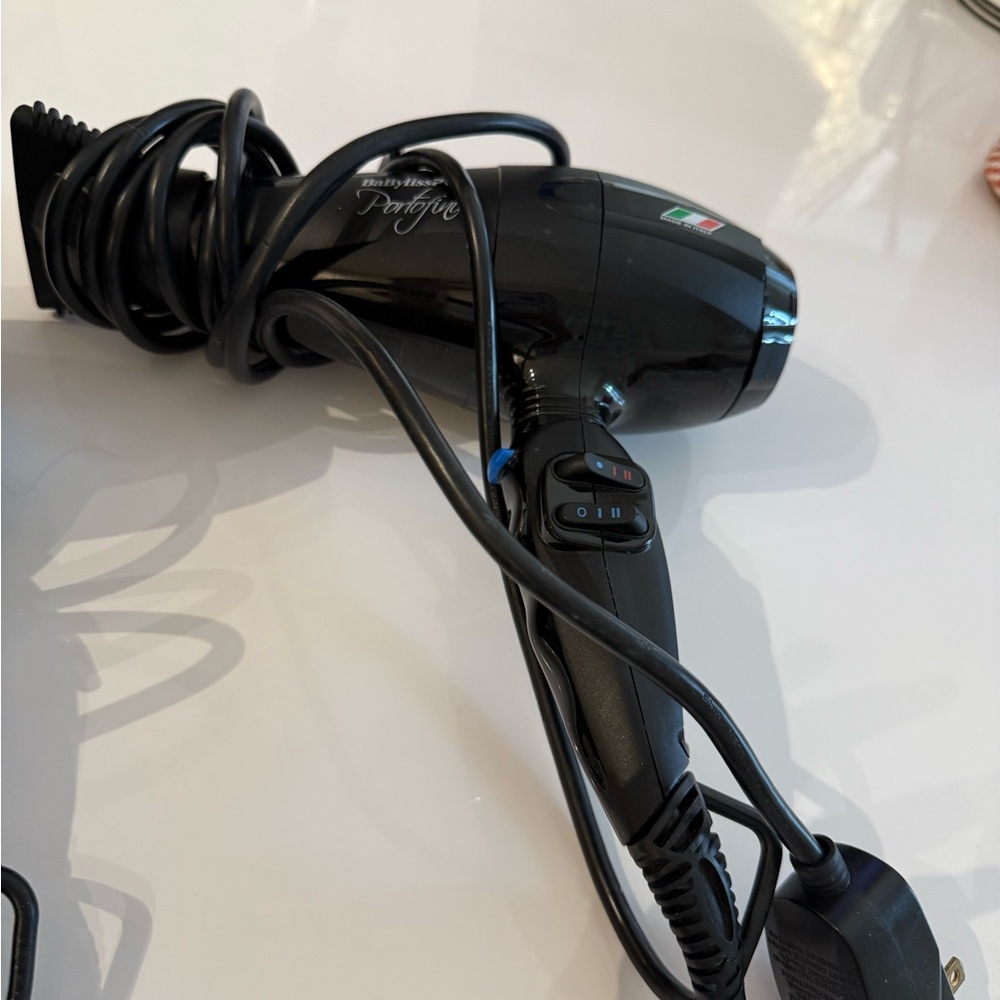 BaByliss Black Hair Dryer with Italian Design